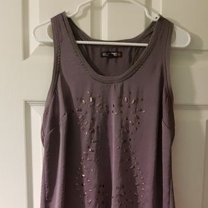 Top soft fresh fabric gray with detaols